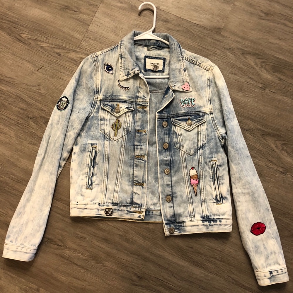 Custom Made Patch Jean Jacket